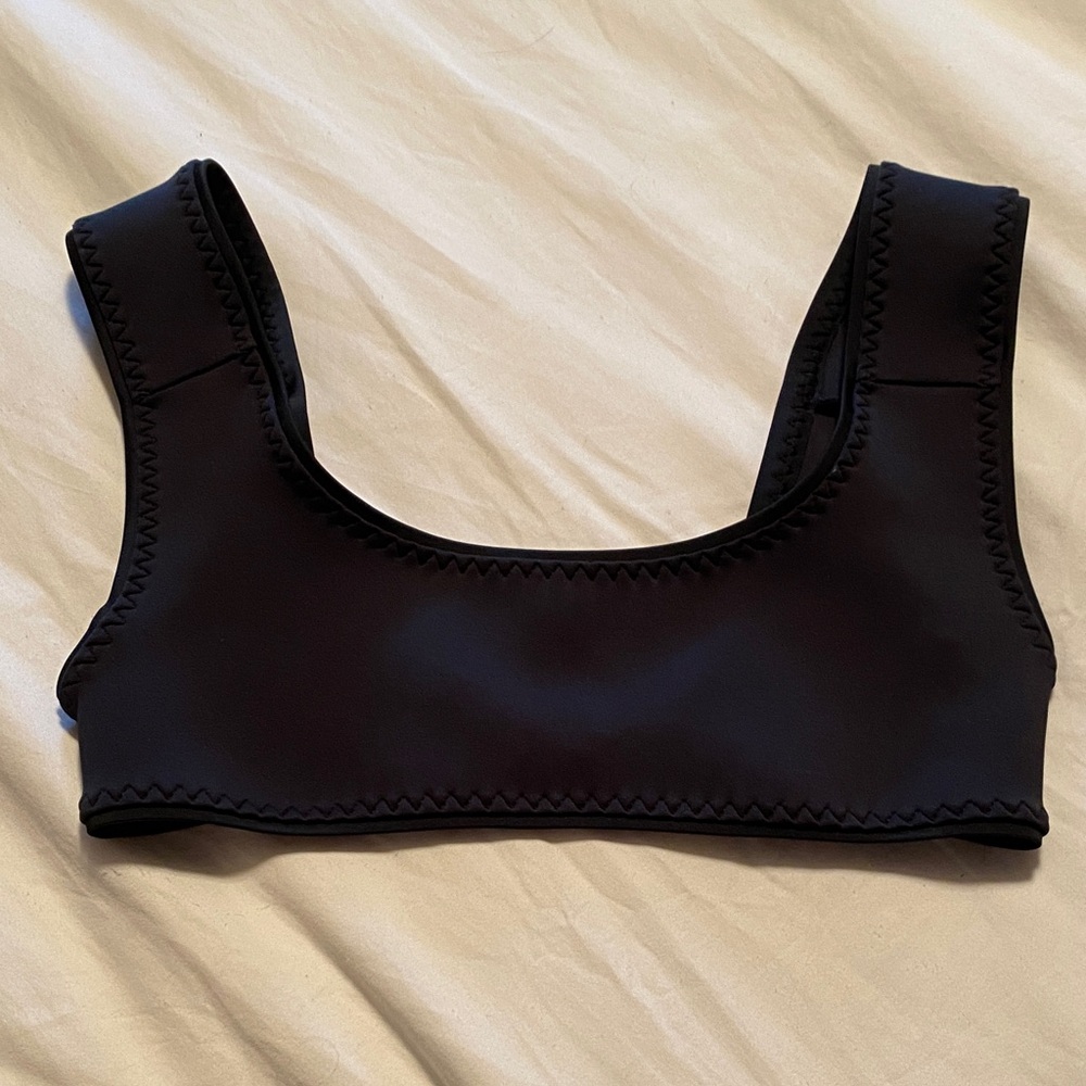 EUC Seea Black Bikini Top Small